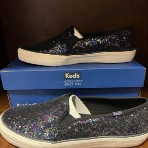Keds Double Decker Sequin black size 10